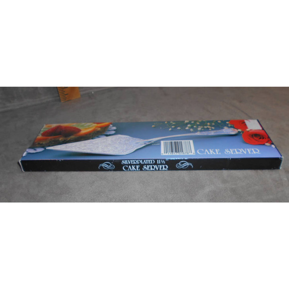 Silver-plated 11.5" Cake Server CH-836 NIB Studio Silversmiths Scroll Design - Picture 8 of 9